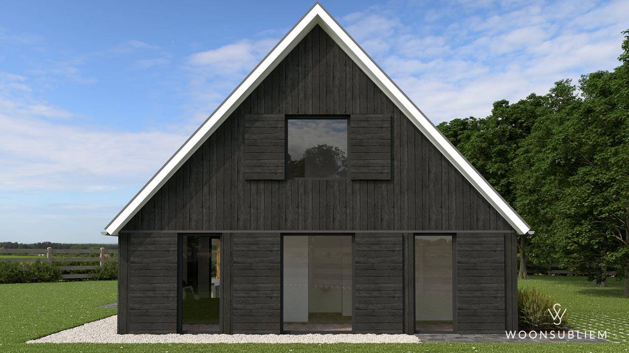 schuur woning-hout-open schuur woning-hout-open